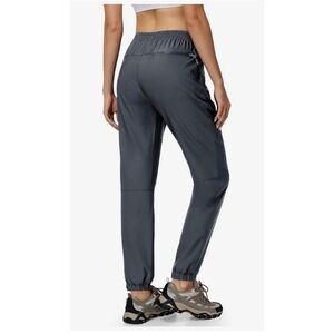 Haimont Womens Hiking Jogger Pants Water Resistant Cargo Pockets Dark Gray